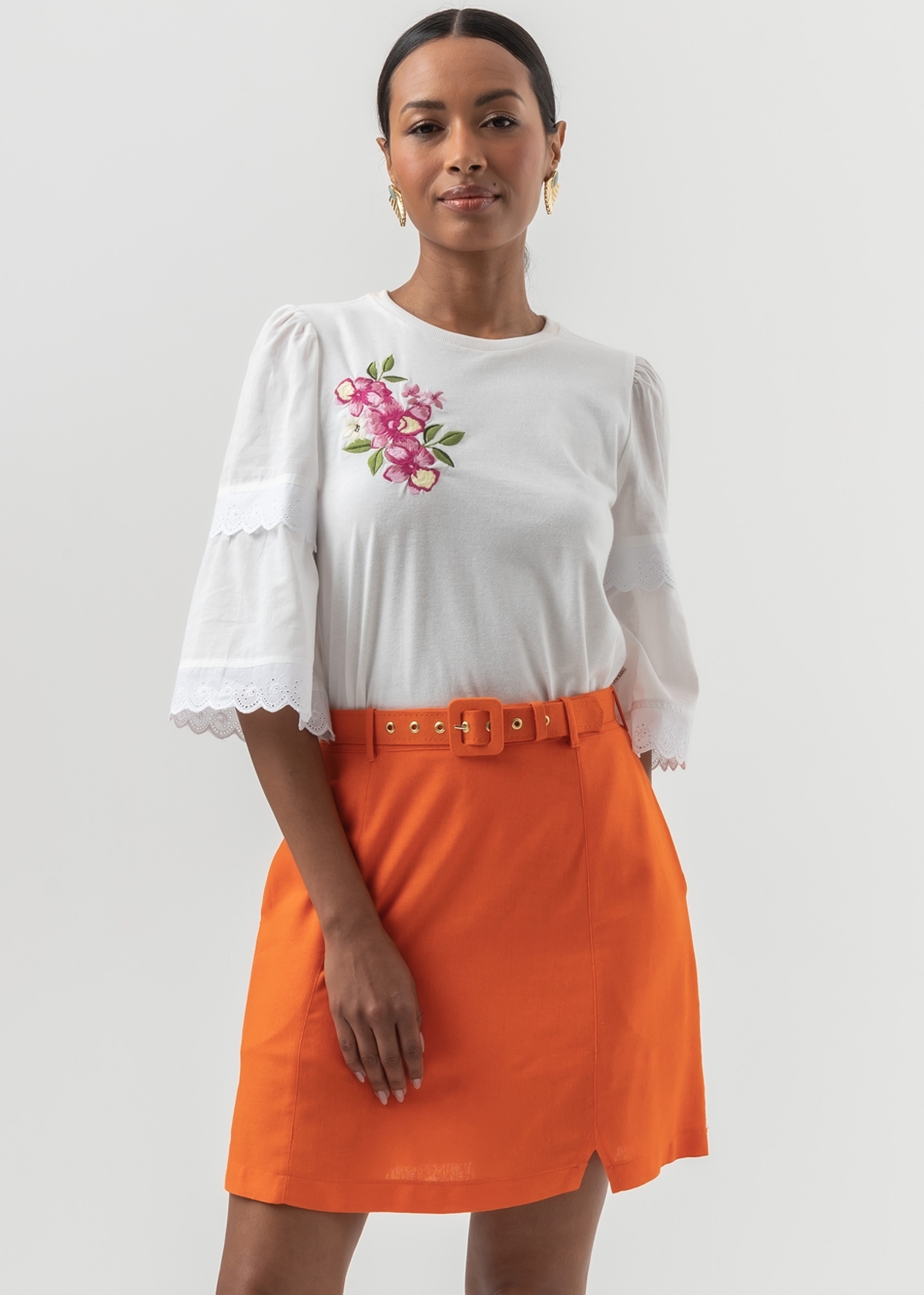 Saia Curta Cartas de Amor