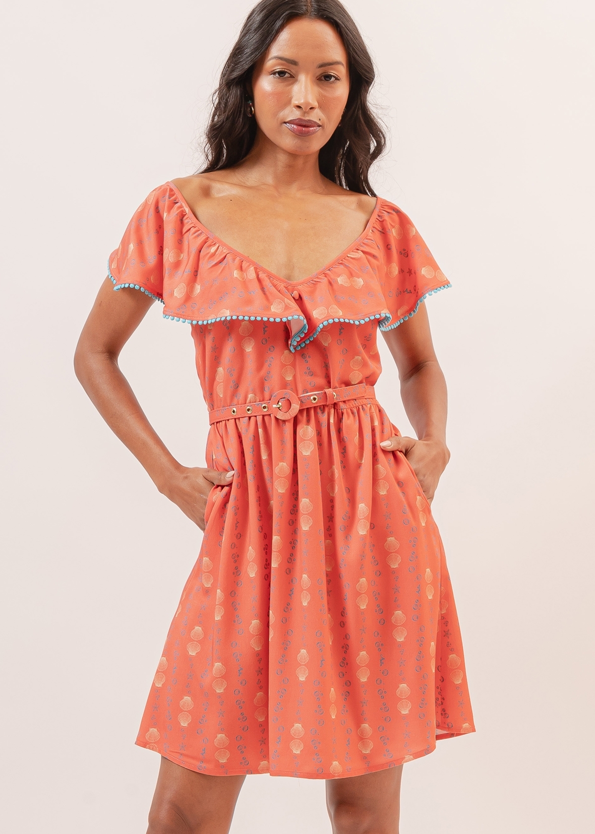 Vestido Curto Borbulhas 