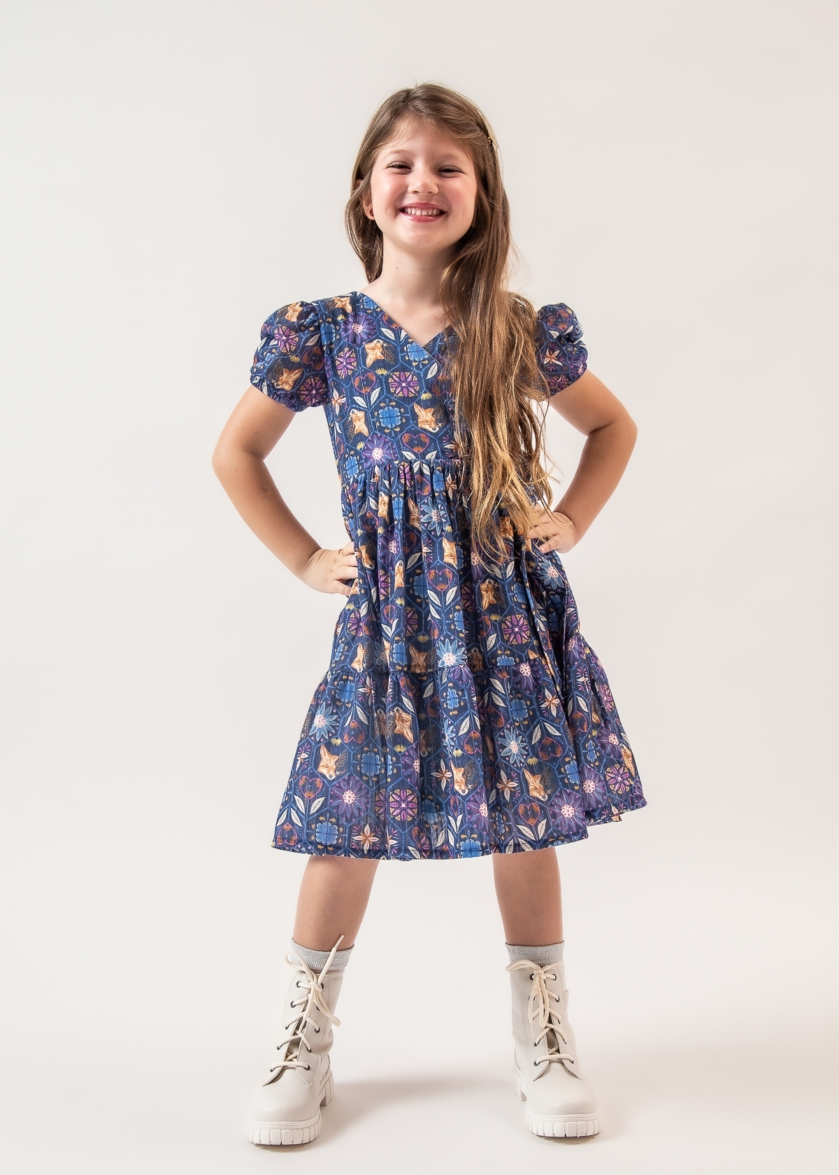 Vestido Antikinha Ladrilho Folk