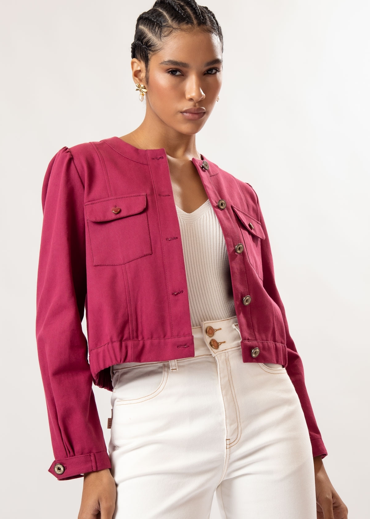 Jaqueta Ladrilho Folk