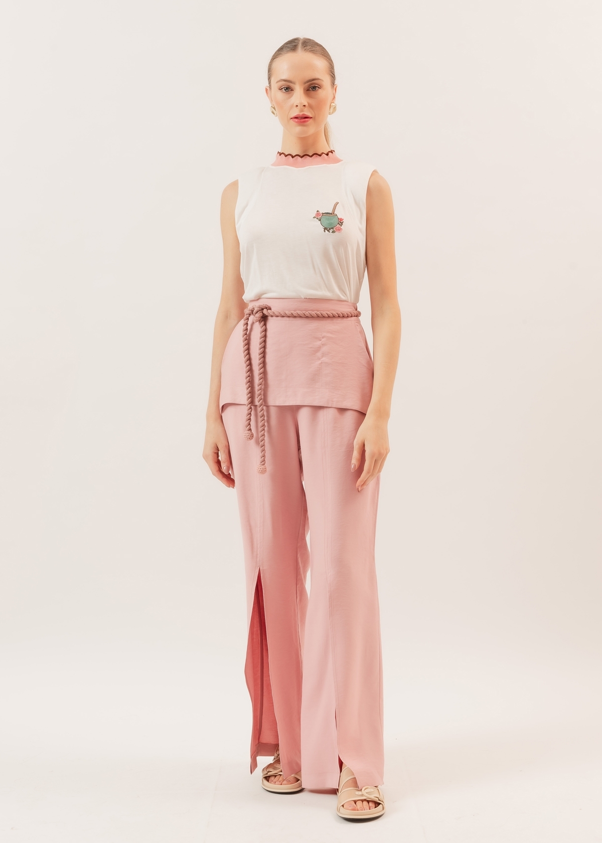 Calça Pantalona Logo Ali