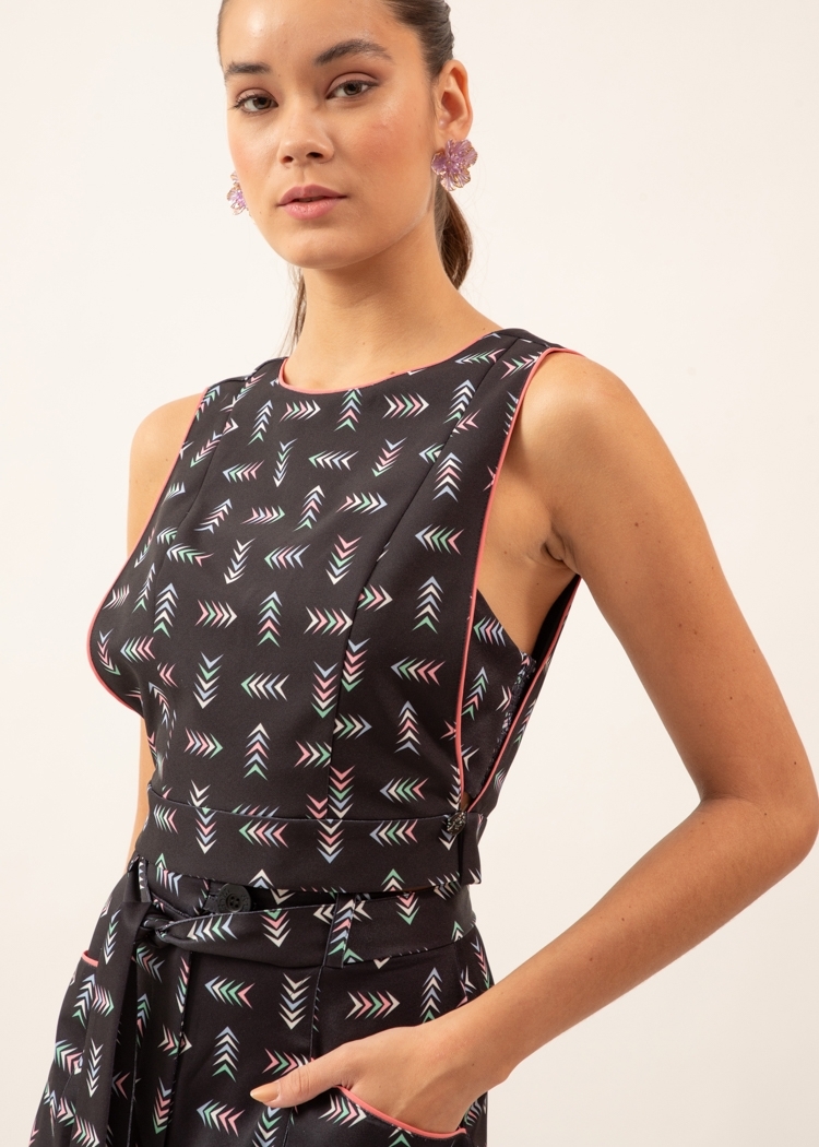 Blusa com Top Aqui Acola