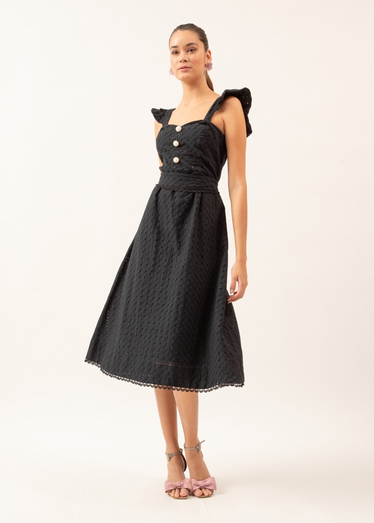 Vestido Midi Modo Preguiça