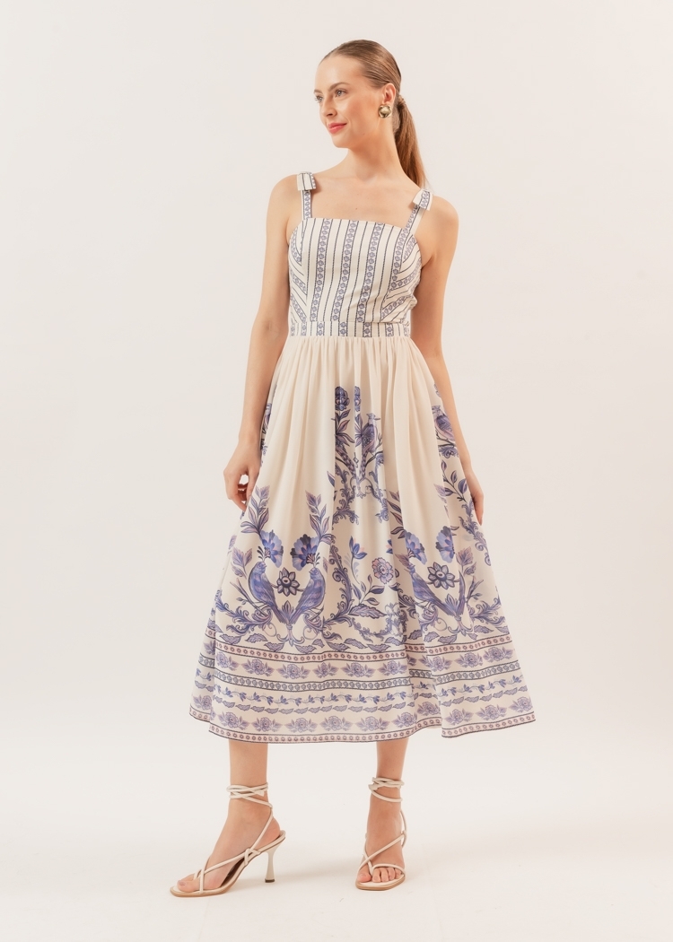 Saia Midi Ladrilho Nostalgia