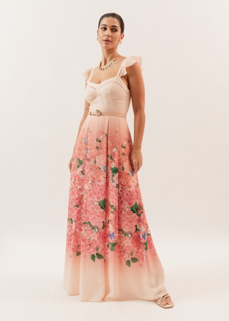 Vestido Longo Mensagem para Você