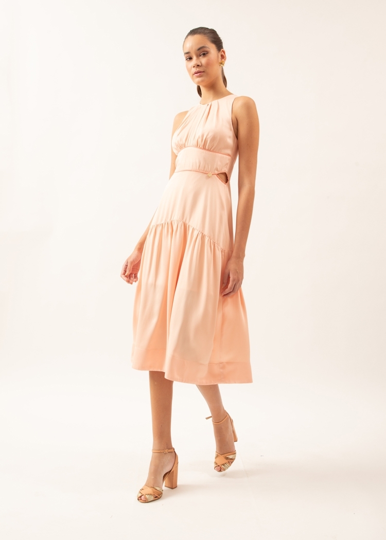 Vestido Midi Jardineira