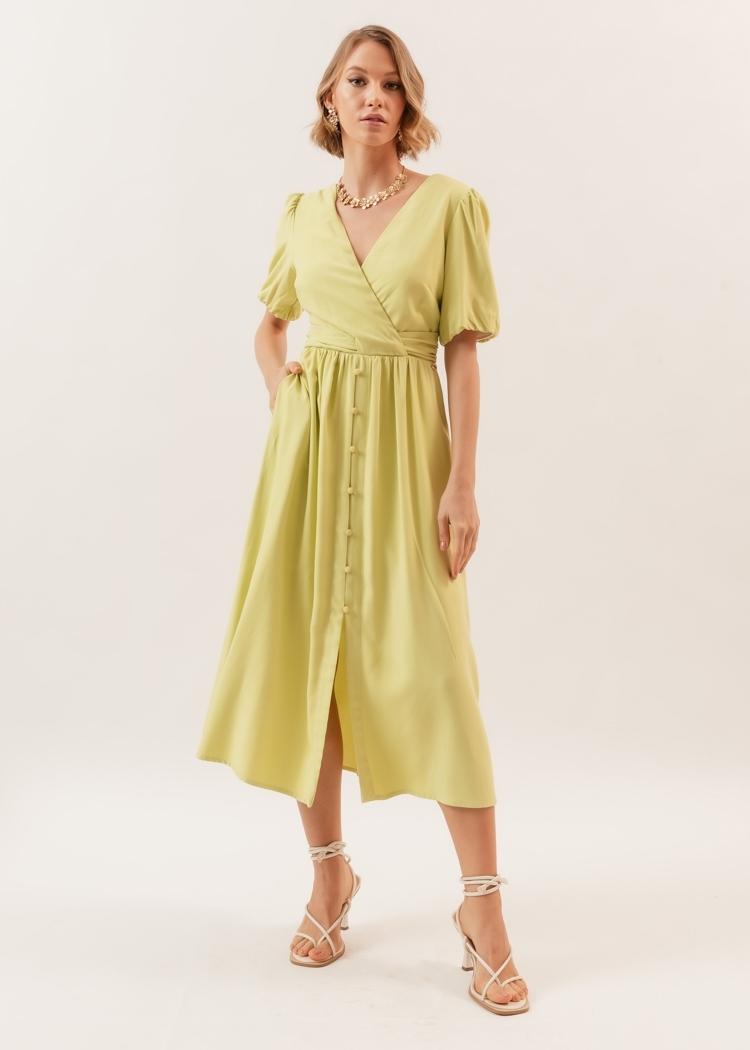 Vestido Midi nas Nuvens