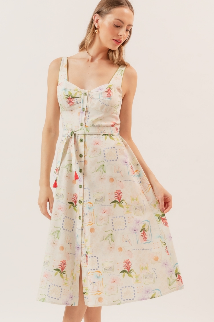 Vestido Midi Lembranças do Peru