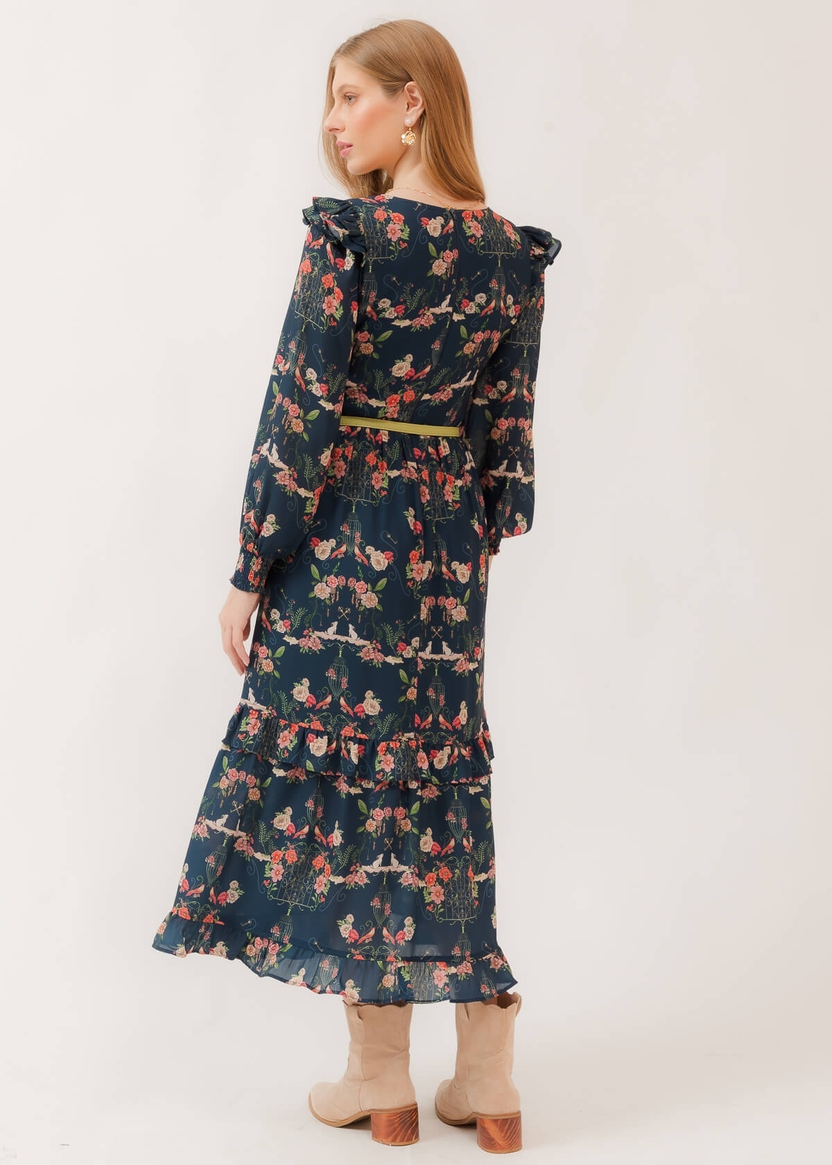 Vestido Super Midi Refúgio das Flores