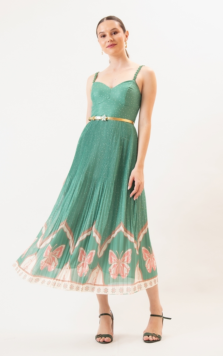 Vestido Super Midi Esmeralda 