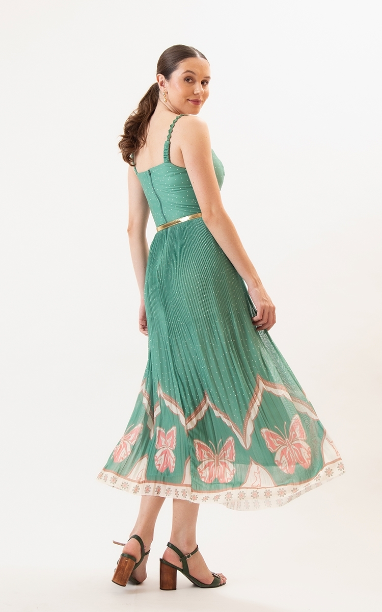 Vestido Super Midi Esmeralda