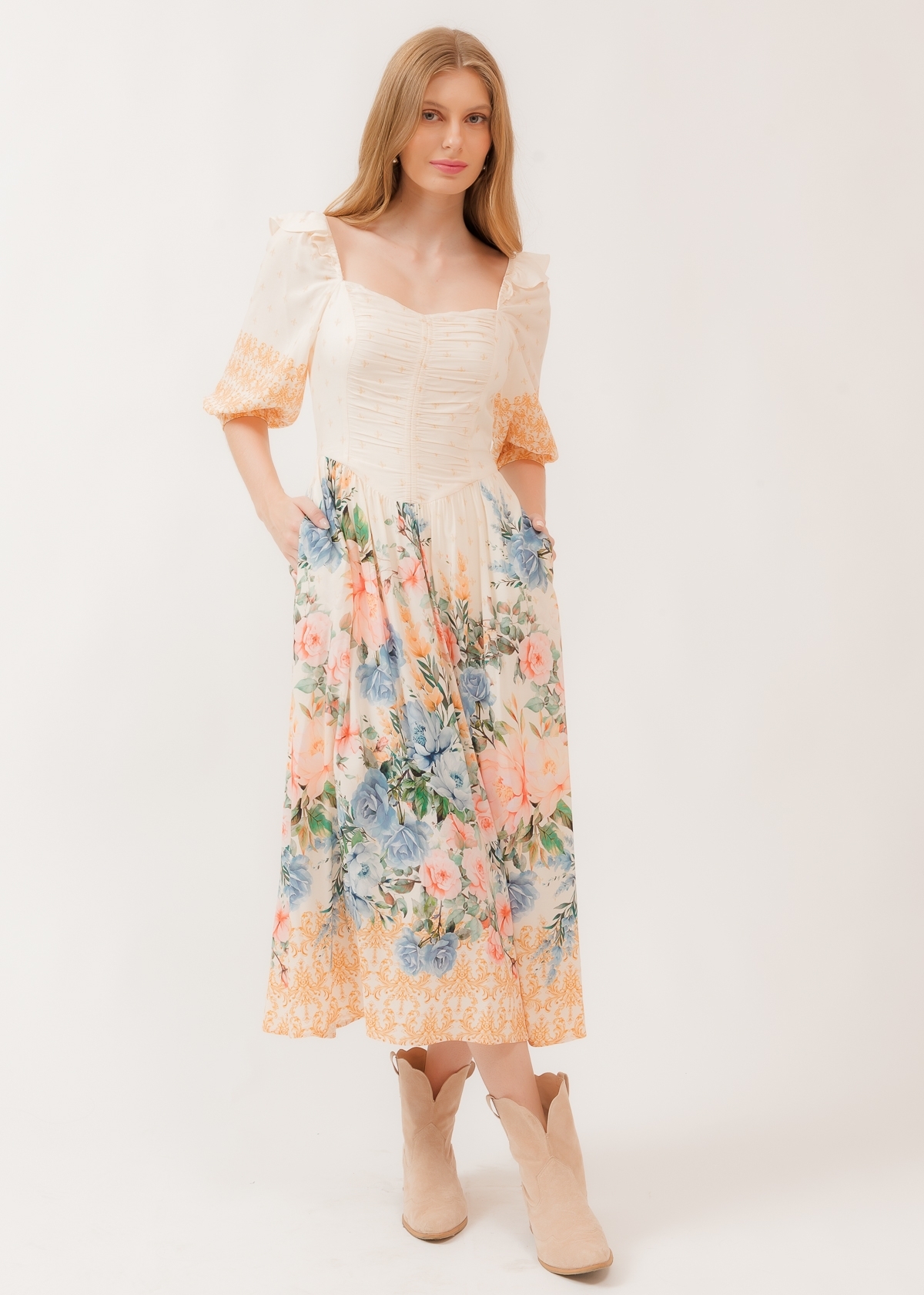 Vestido Midi Entre Bailes e Livros