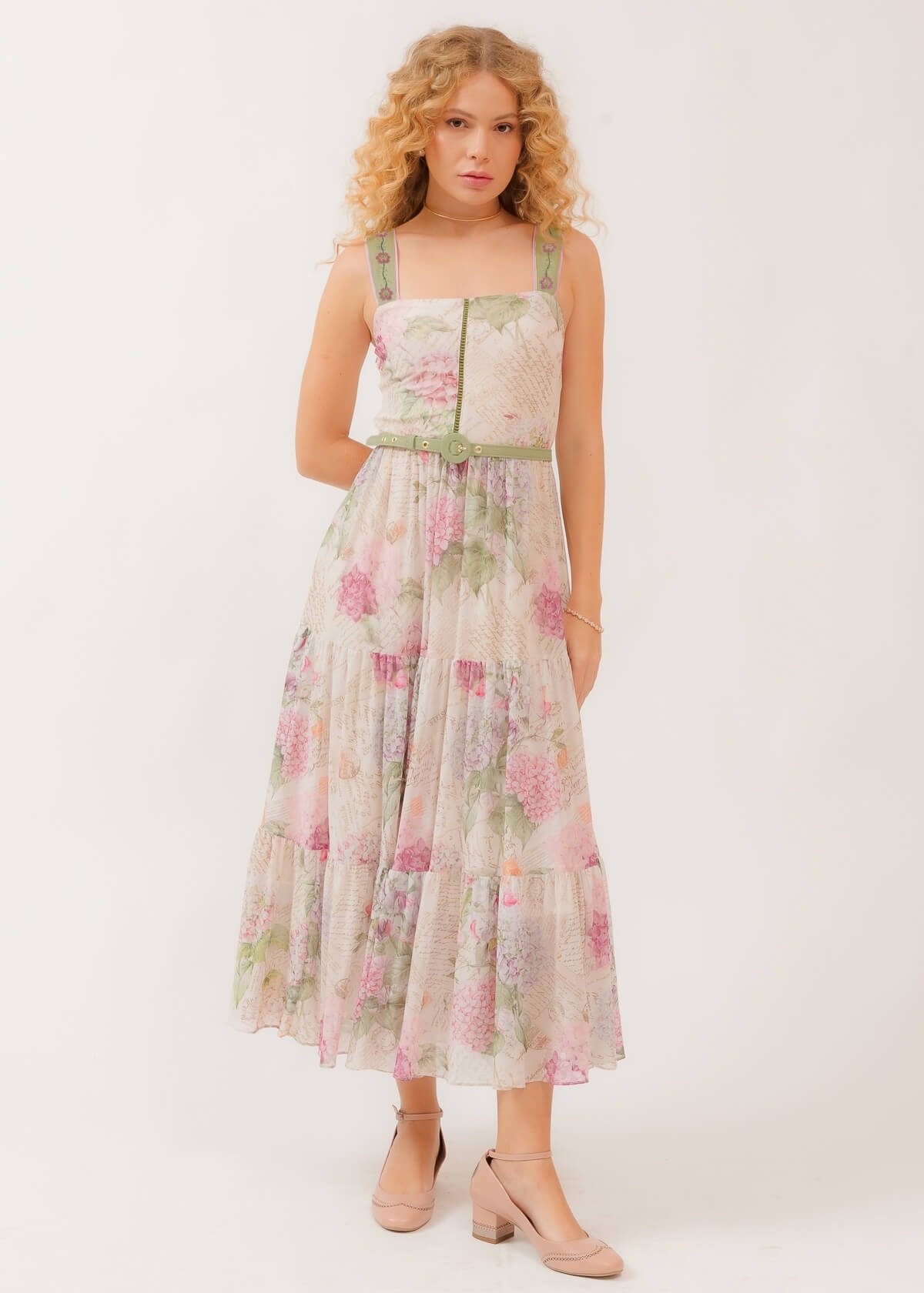 Vestido Super Midi Cartas Para Você