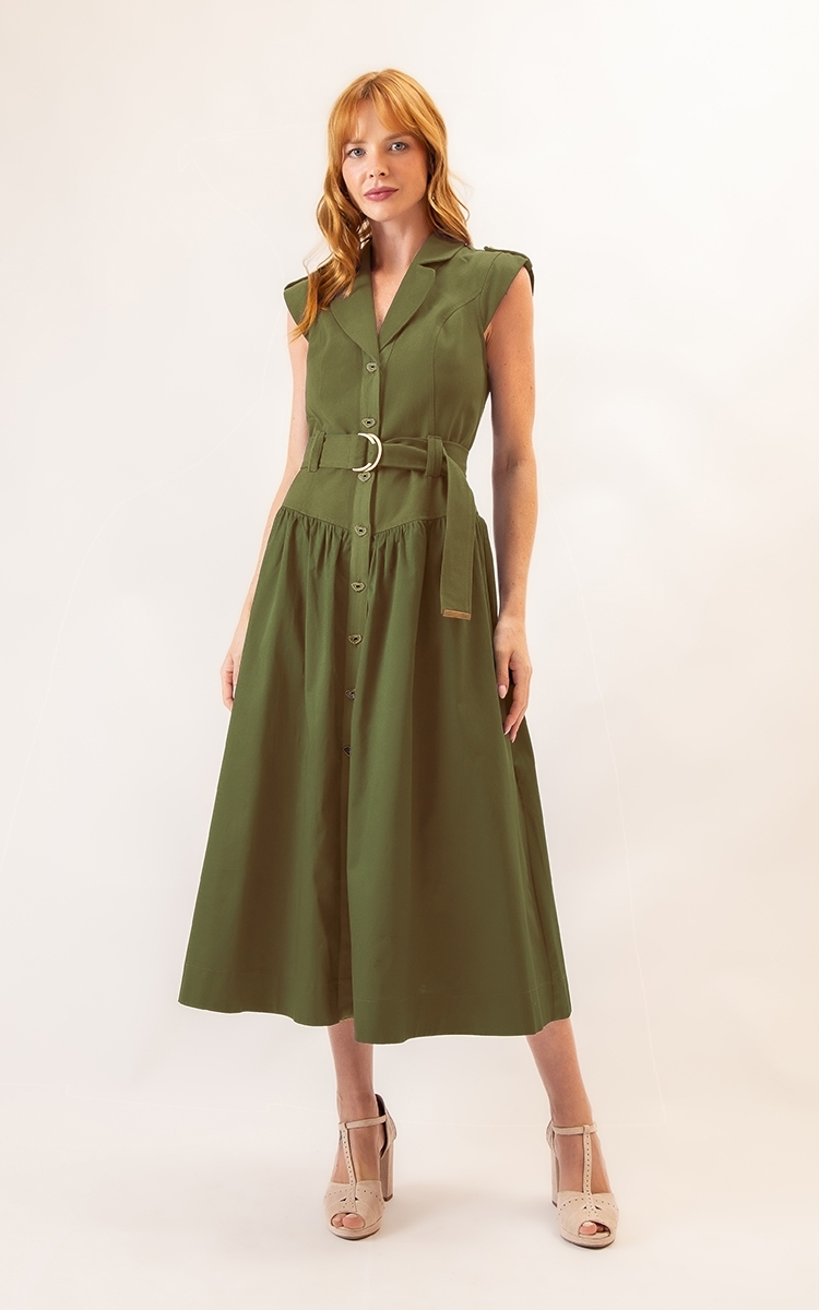 Vestido Super Midi Bela Rosa