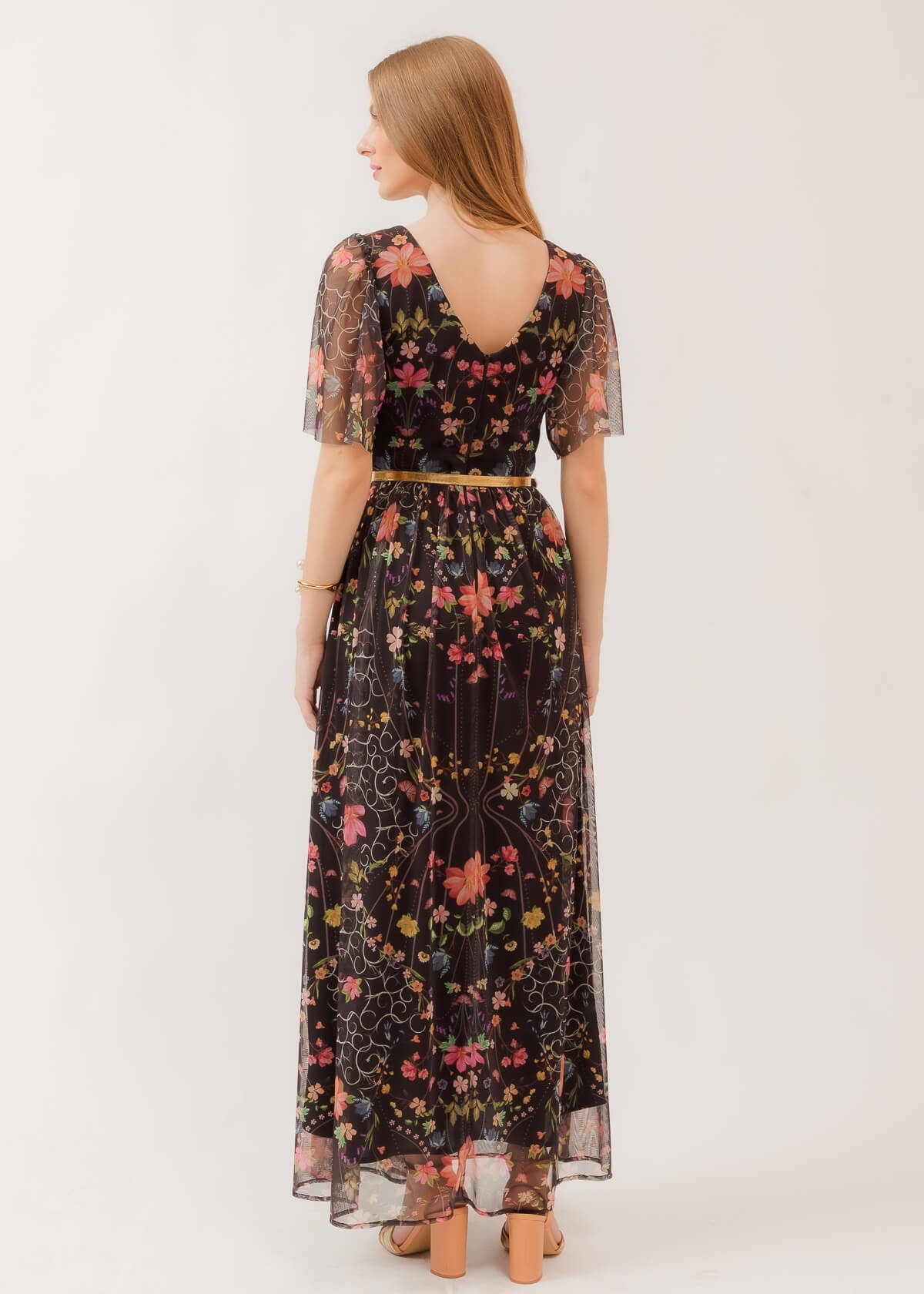 Vestido Longo Jardim Real